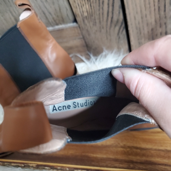 Acne Studios Bethany Block Heel Booties - Picture 6 of 6